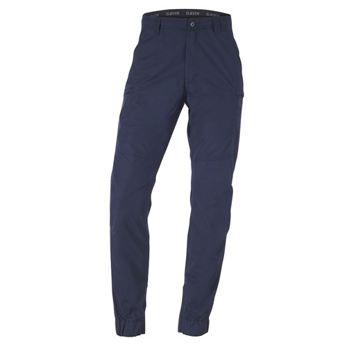 Navy stretch cuffed work pants